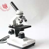 Inclined 30 degree Dual LED Light Source Monocular Biological Student Microscope